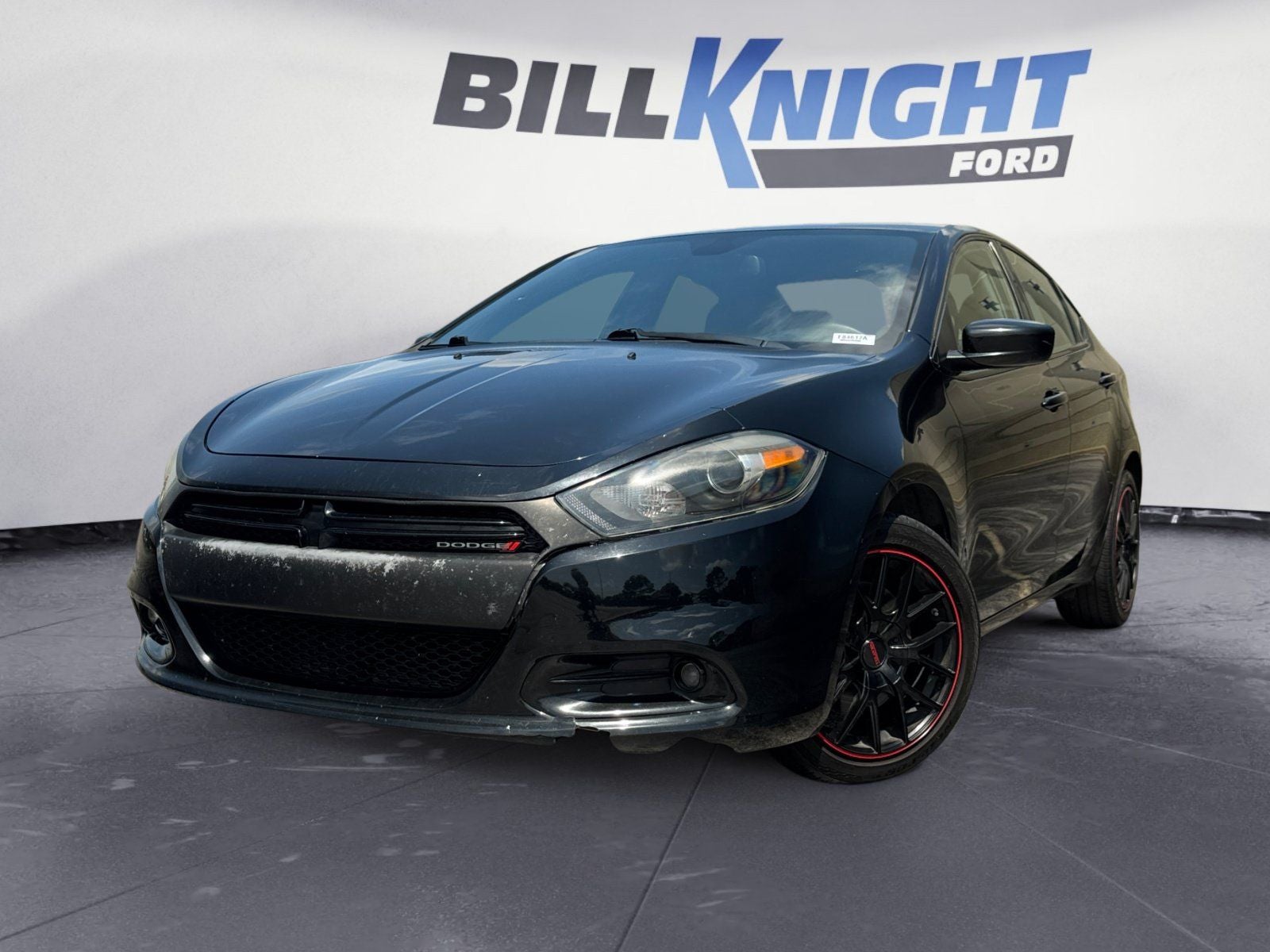 2016 Dodge Dart SXT in Pitch Black Clearcoat — front three-quarter view