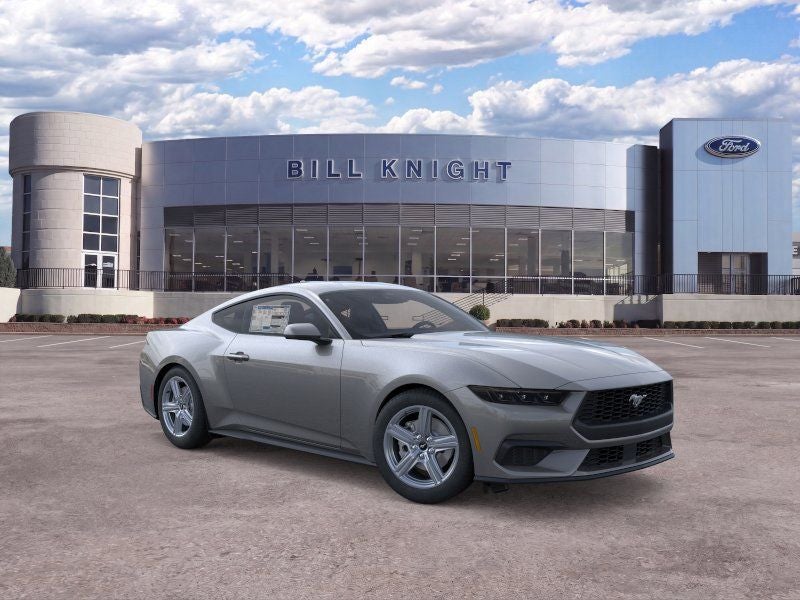 2026 Ford Mustang EcoBoost Premium Fastback in Carbonized Gray Metallic — front three-quarter view