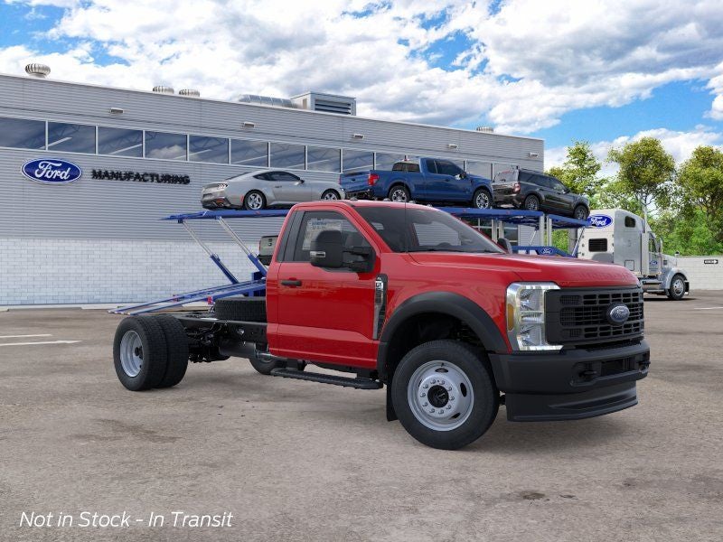 2026 Ford F-550SD XL Fleet in Race Red — front three-quarter view