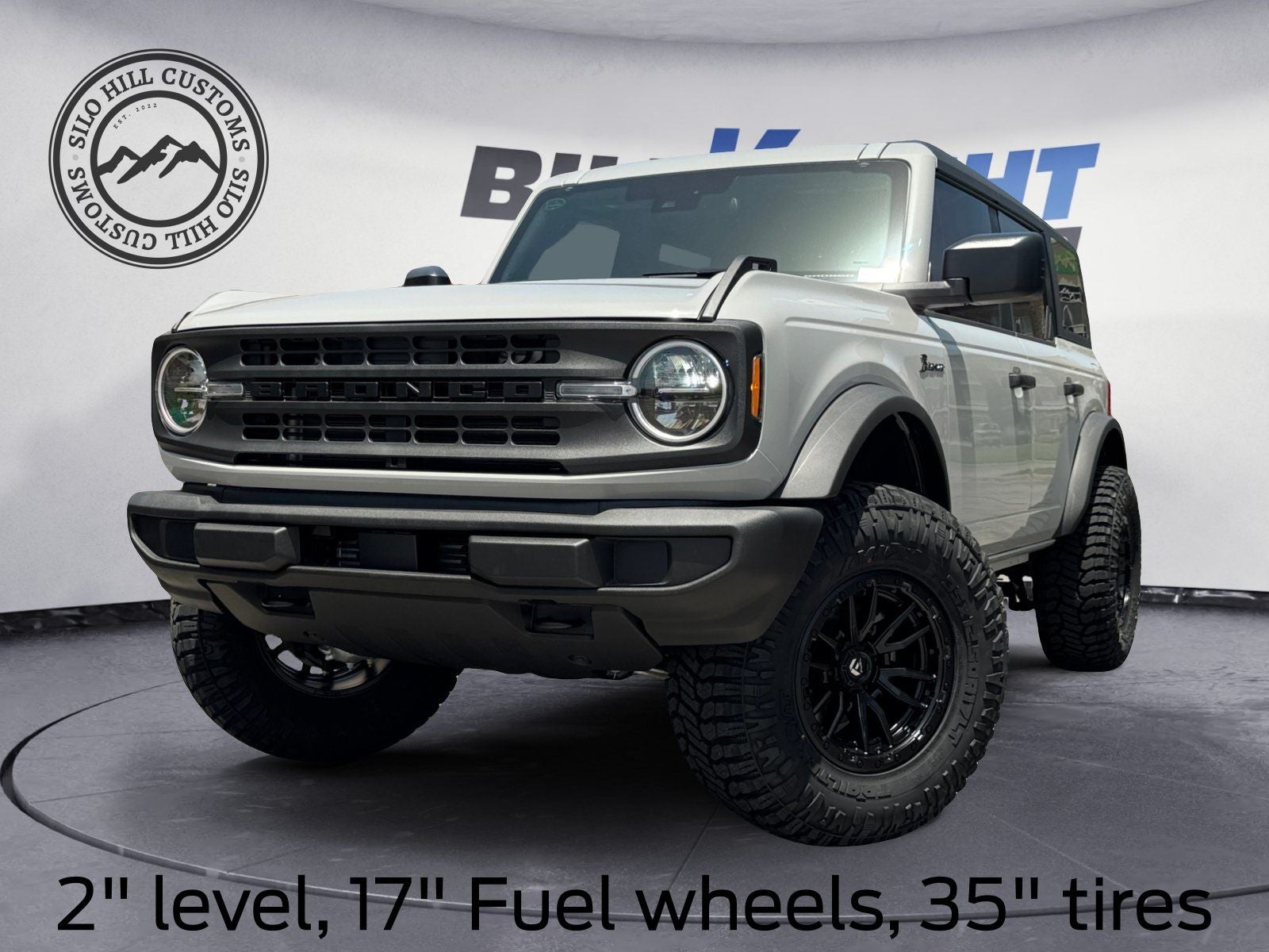 2026 Ford Bronco Big Bend in Avalanche Gray — front three-quarter view