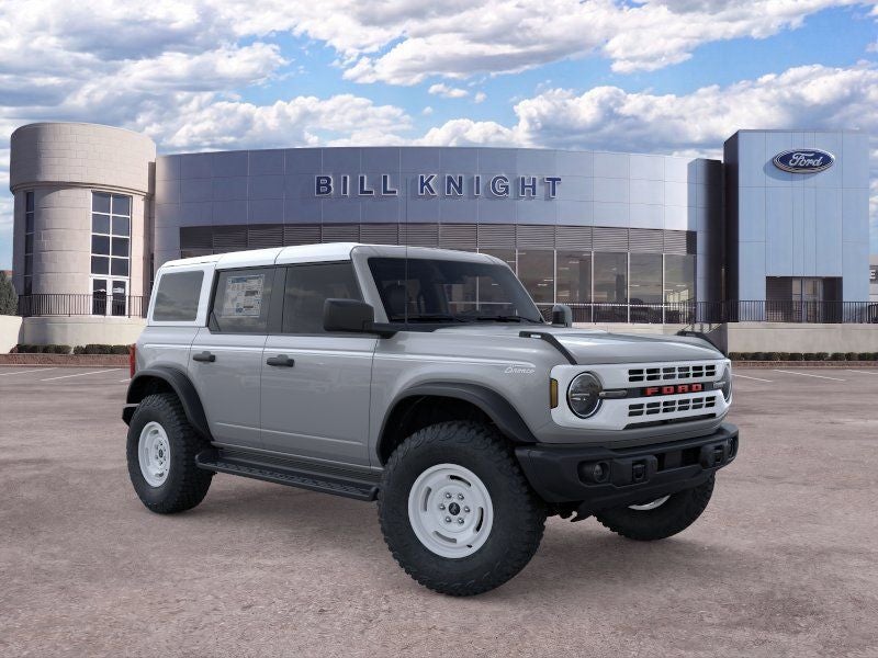 2026 Ford Bronco Heritage Edition in Avalanche Gray — front three-quarter view