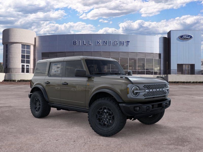 2026 Ford Bronco Badlands in Marsh Gray — front three-quarter view
