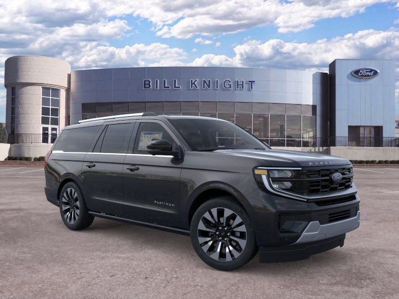 2026 Ford Expedition Max Platinum in Agate Black Metallic — front three-quarter view