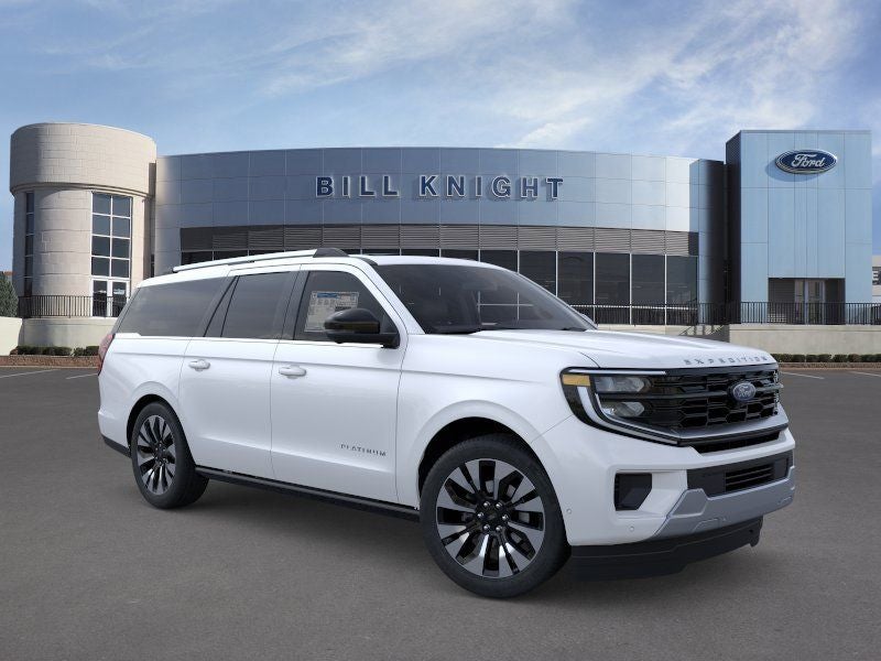 2026 Ford Expedition Max Platinum in Star White Metallic Tri-Coat — front three-quarter view