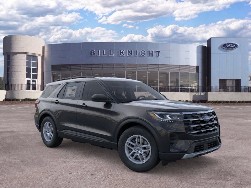 2026 Ford Explorer Active in Agate Black Metallic — front three-quarter view