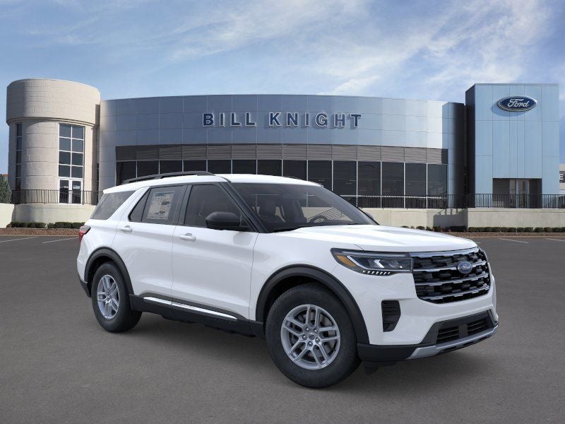 2025 Ford Explorer Active Fleet in Oxford White — front three-quarter view