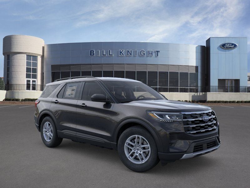 2026 Ford Explorer Active in Agate Black Metallic — front three-quarter view