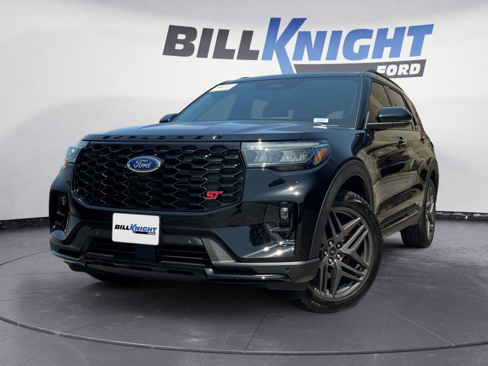 2025 Ford Explorer ST in Black Metallic — front three-quarter view