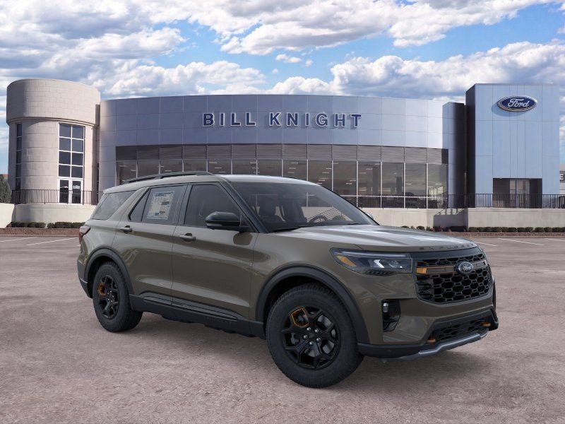 2026 Ford Explorer Tremor in Marsh Gray — front three-quarter view