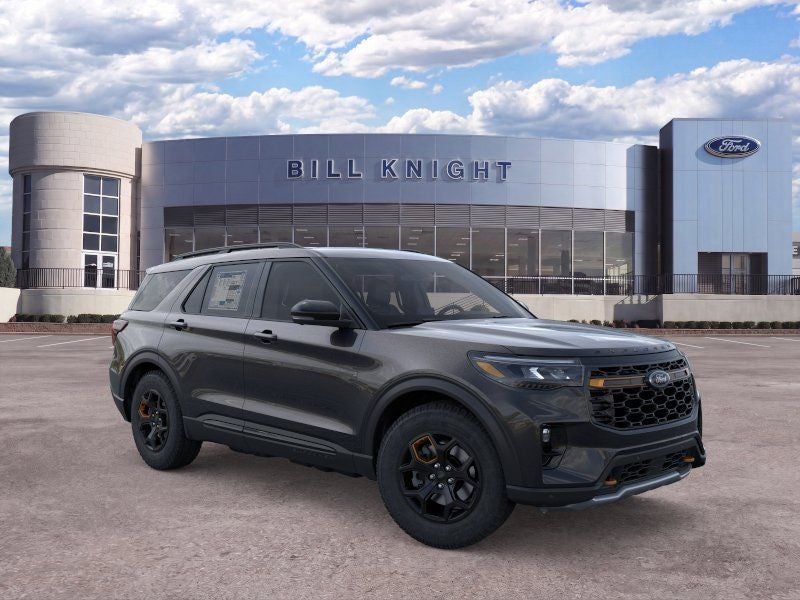 2026 Ford Explorer Tremor in Agate Black Metallic — front three-quarter view
