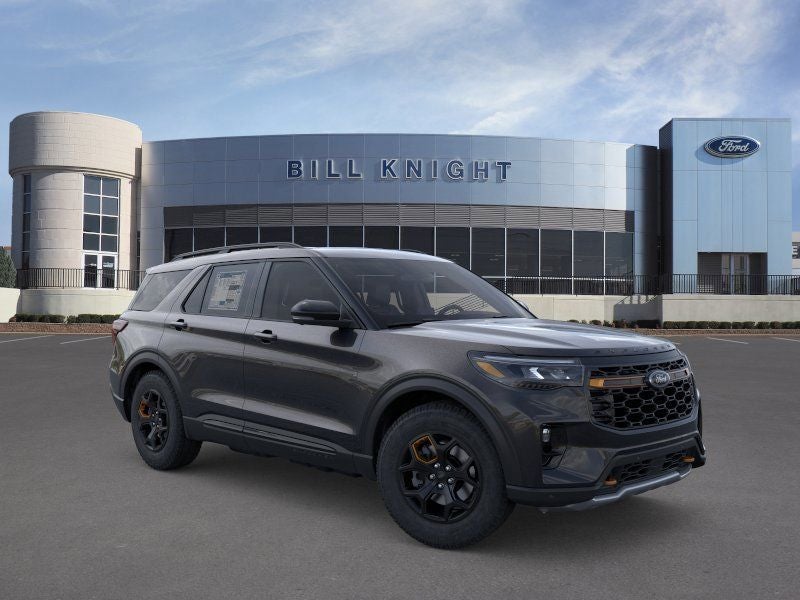 2026 Ford Explorer Tremor in Agate Black Metallic — front three-quarter view