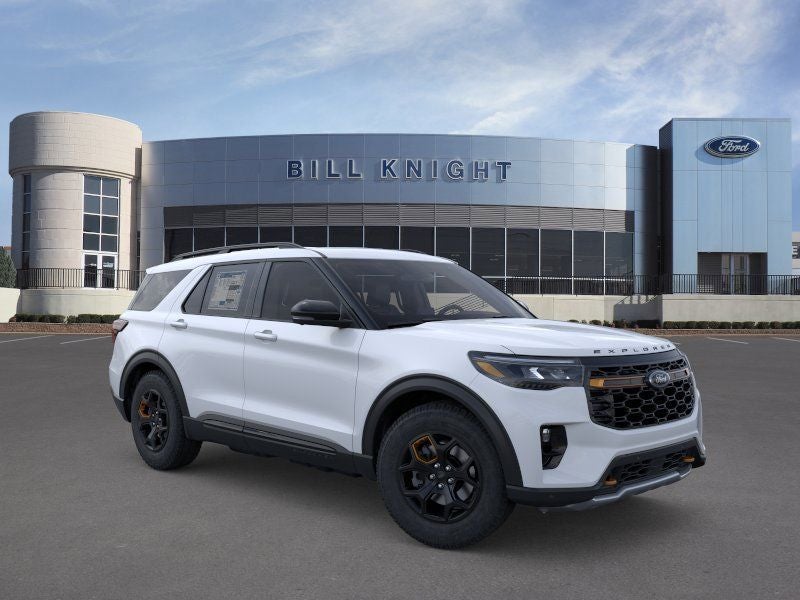 2026 Ford Explorer Tremor in Space White Metallic — front three-quarter view