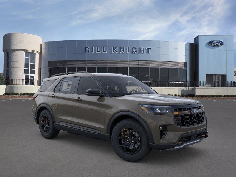 2026 Ford Explorer Tremor in Marsh Gray — front three-quarter view