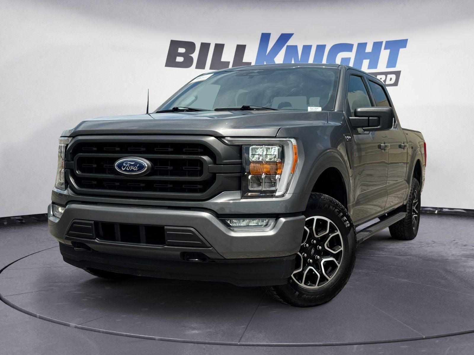 2023 Ford F-150 XLT in Gray Metallic — front three-quarter view