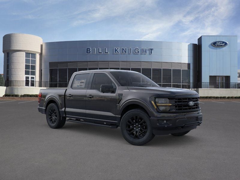 2026 Ford F-150 XLT in Agate Black Metallic — front three-quarter view