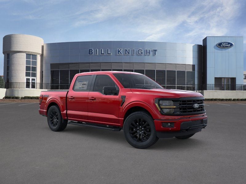 2026 Ford F-150 XLT in Ruby Red Metallic Tinted Clearcoat — front three-quarter view