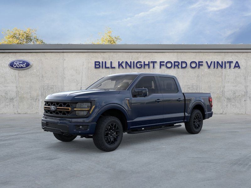 2026 Ford F-150 Tremor in Antimatter Blue Metallic — front three-quarter view