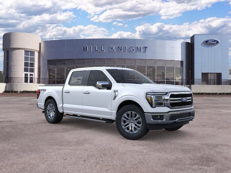 2026 Ford F-150 Lariat in Star White Metallic Tri-Coat — front three-quarter view