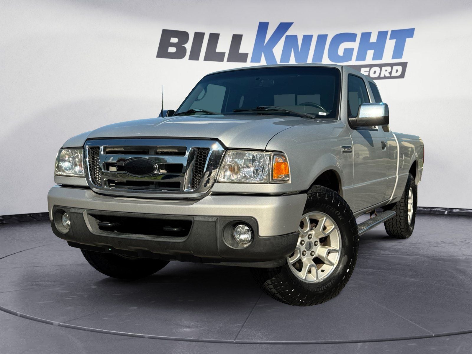 2010 Ford Ranger XLT in Silver — front three-quarter view