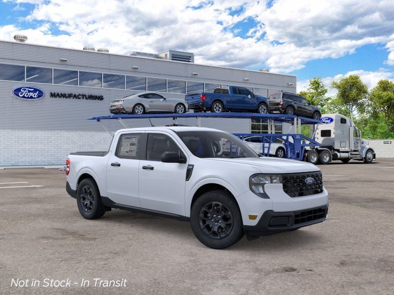 2026 Ford Maverick XLT in Space White Metallic — front three-quarter view