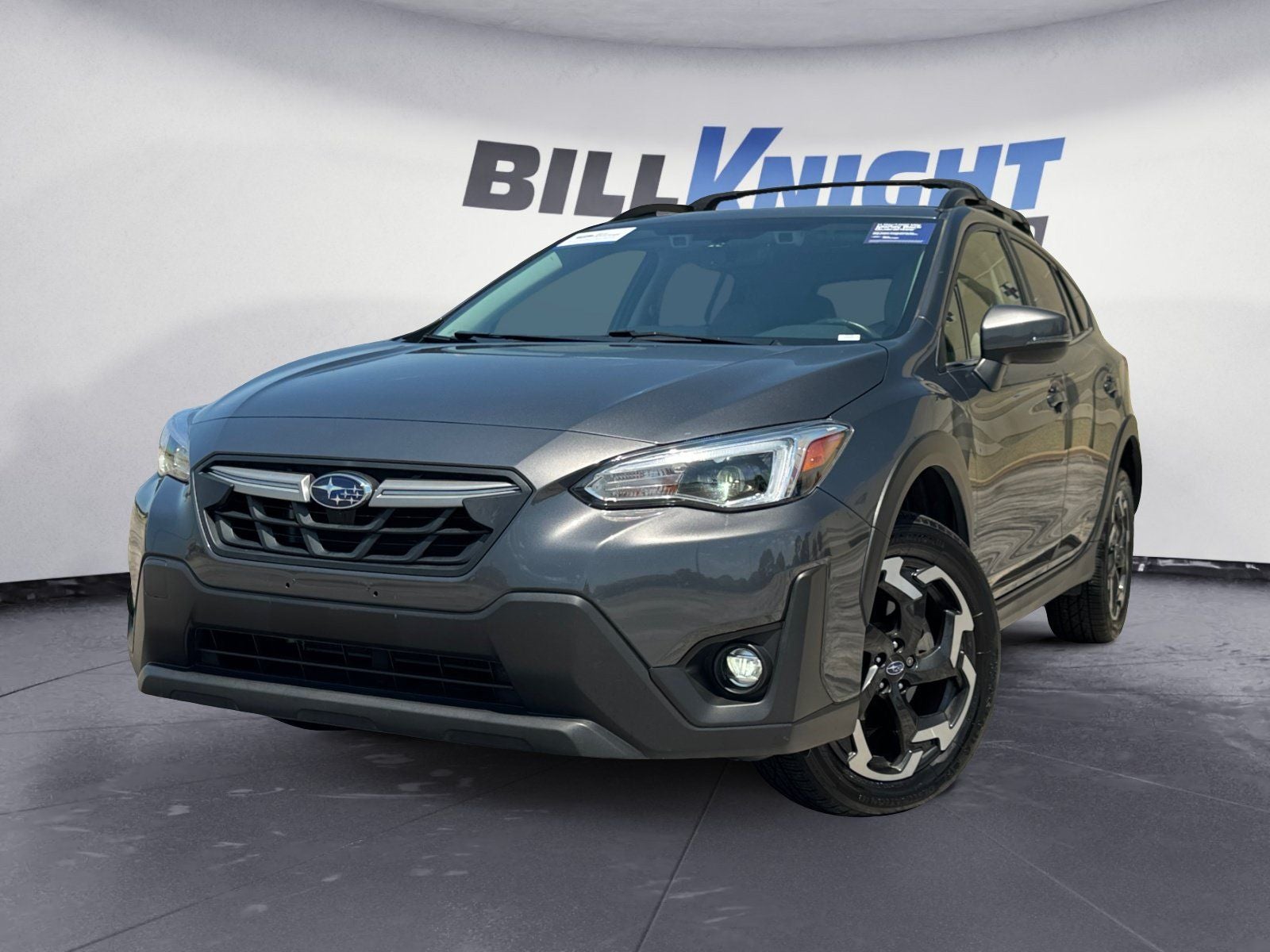 2023 Subaru Crosstrek Limited in Magnetite Gray Metallic — front three-quarter view